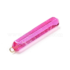 Гальванизированные натуральные кварцевые подвески&nbsp;G-P315-B01-05G