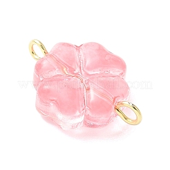 7 шт. 7-цветные прозрачные стеклянные подвески-соединители PALLOY-JF03520-02