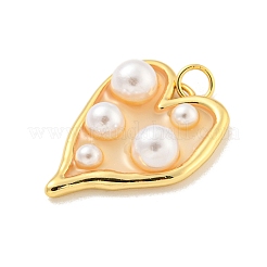 Подвески из латуни и эпоксидной смолы с покрытием стойки KK-C059-07G