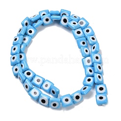 Ручной сглаза бусины бисер нитей LAMP-G166-03F