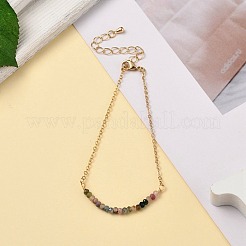 Браслеты из бисера с натуральным турмалином BJEW-JB06092-12