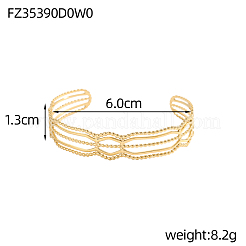 Браслеты-манжеты из нержавеющей стали 304&nbsp;STAS-OY007-68G