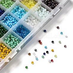 Perline in vetro placcato 24 colori&nbsp;EGLA-JP0002-04B-4mm