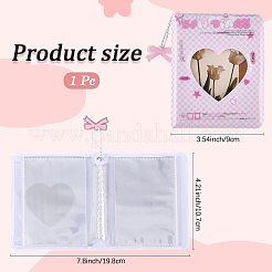 Мини-фотоальбомы в форме сердца из пластика&nbsp;DIY-WH20062-42A