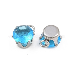 Pendentifs en acier inoxydable 304 micro pavés de zircones cubiques&nbsp;STAS-H240-57P-10