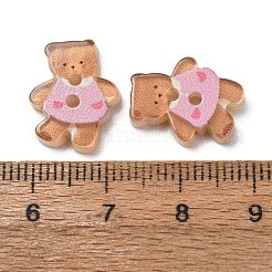 Boutons en résine opaque imprimés à 2 trou&nbsp;LS-RE-CBAD26B-24