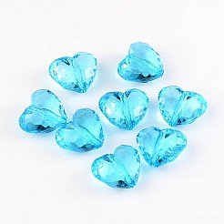 Прозрачные акриловые бусины&nbsp;PL318Y-9