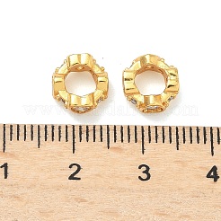 Латунные микро проложить Цирконий Европейский бисером&nbsp;KK-H532-33G