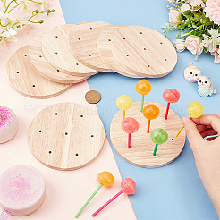 Круглые стенды для леденцов из натурального дерева ODIS-WH0030-54B