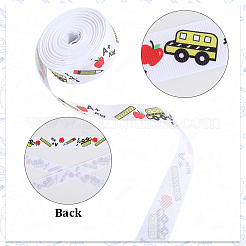 Лента из полиэстера с принтом в виде корсажа на тему школьного сезона&nbsp;OCOR-WH20006-20C