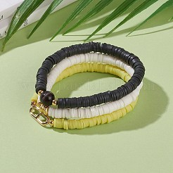 Set di braccialetti elasticizzati con perline heishi in argilla polimerica 3 pz 3 stili&nbsp;BJEW-JB05921
