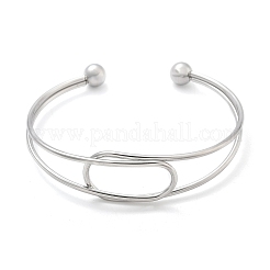 Браслеты-манжеты из нержавеющей стали 304&nbsp;BJEW-L682-034P