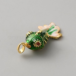 Ciondoli rhinestone in ottone&nbsp;KK-WH0108-46A-03