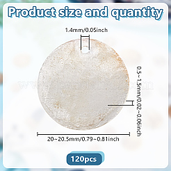 Подвески из натуральных ракушек Capiz&nbsp;SHEL-HY0001-20B