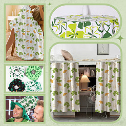 Polyesterstoff zum St. Patrick's Day&nbsp;DIY-WH0661-59B