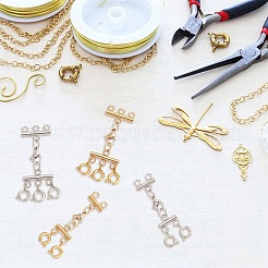 4 шт. 4 стиля многорядные карабины из нержавеющей стали 304&nbsp;FIND-AB00046