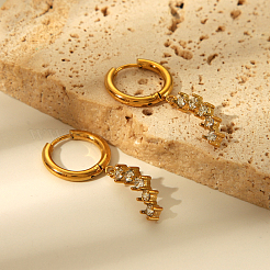 Женский комплект из серег и кулона-бабочки в форме луны из нержавеющей стали 304 JP4226