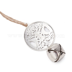 Железо колокол подвесные украшения HJEW-JM02504-03