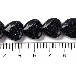 Synthetische blauen goldstone Perlen Stränge&nbsp;G-I372-A12-02