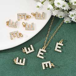 Pendentifs en laiton Shegrace avec micro-pavé de zircone cubique transparente&nbsp;XGRQ29248-394G-E