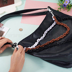 Одноцветные акриловые цепные ремни с двухслойной цепью для брюк&nbsp;HJEW-TAC0117