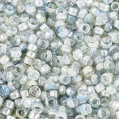 ピカソガラスシードビーズ  ロンデル  丸い穴  スチールブルー  2.5x1.5mm  穴：1.2~1.4mm  約30000個/ポンド&nbsp;SEED-Q041-02A