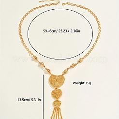 Модные винтажные латунные подвески в форме полого сердца для женщин RM9397