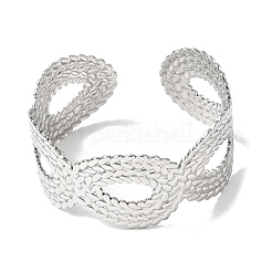 Браслеты-манжеты из нержавеющей стали 304 для женщин BJEW-H635-04P