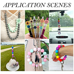 50шт пищевые экологически чистые силиконовые бусины&nbsp;SIL-TA0002-89E