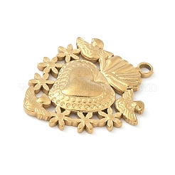 Pendentifs en acier inoxydable 304&nbsp;STAS-R162-03G-03