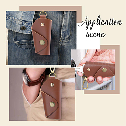 1 шт. винтажные сумки для ключей из искусственной кожи с застежками из сплава&nbsp;ABAG-GL0001-06B