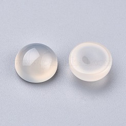 Cabochon agata bianca naturale&nbsp;G-P393-R62-10MM