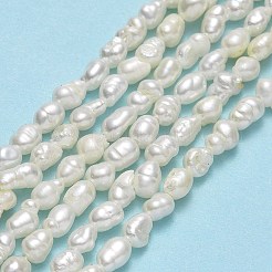 Fili di perle di perle d'acqua dolce coltivate naturali&nbsp;PEAR-J006-02A
