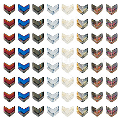 184шт 8 стильные гальванические стеклянные бусины нити EGLA-TA0001-24