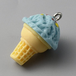 Непрозрачные подвески из искусственной смолы&nbsp;RESI-WH0035-44B