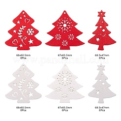 36 pièces 6 grands pendentifs en bois de peuplier de style&nbsp;WOOD-LS0001-11