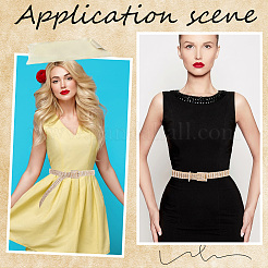 Сплав полный кристалл горный хрусталь 5-рядные цепные ремни AJEW-WH20019-49G