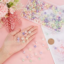 240 шт. 6-цветные акриловые бусины-имитаторы из искусственного жемчуга MACR-OC0001-16