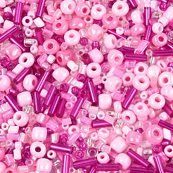 Смешанные гальванические и негальванические стеклянные бусины GLAA-SZC0007-02D