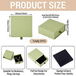 5 caja de papel para embalaje de joyas&nbsp;CON-TA0001-34A