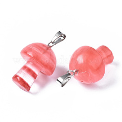 Вишневое из кварцевого стекла подвески&nbsp;G-N0325-10F