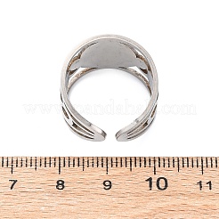 Кольца-манжеты Saint Benedict из нержавеющей стали 304 со стразами&nbsp;LS-RJEW-M069-01P