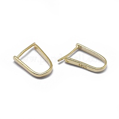 925スターリングシルバーペンダントベイル  s925スタンプあり  アイスピック＆ピンチベイル  ゴールドカラー  13x2mm  ピン：0.6mm  股下の長さ：10.5mm&nbsp;STER-L057-080B-G