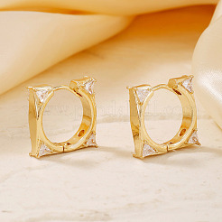 Латунные серьги квадратной обручем FS8780