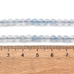 Природные Аквамарин бисер нитей G-A276-C09-4mm-01