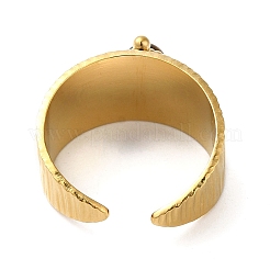 6 шт. набор из 6 колец-манжет из нержавеющей стали 304 в форме прямоугольника RJEW-P092-03G-M