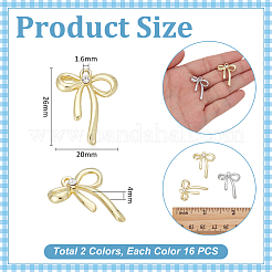 32шт 2 цвета подвески из сплава с покрытием стойки FIND-UN0007-54