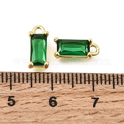 Messing Glas-Anhänger&nbsp;KK-Z156-02G-02