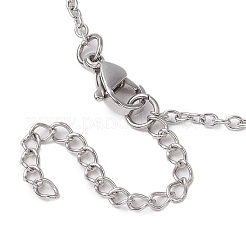 Collares colgantes con pepitas de piedras preciosas de 7 chakra&nbsp;NJEW-JN05096