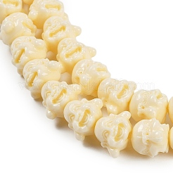 Нити резных бусин из синтетического коралла CORA-C003-11B